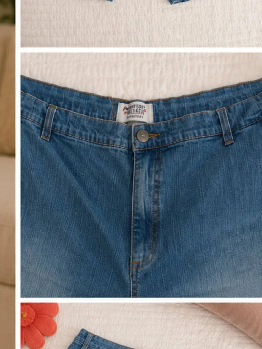 Mainstreet Blues Denim Bermuda Shorts | Classic Mid-Wash | Plus Size 28W